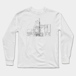 Turkey Loading Apparatus Vintage Patent Hand Drawing Long Sleeve T-Shirt